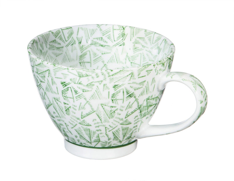 Ceramic Cup, 15 OZ, Green Jasmine,3am009g