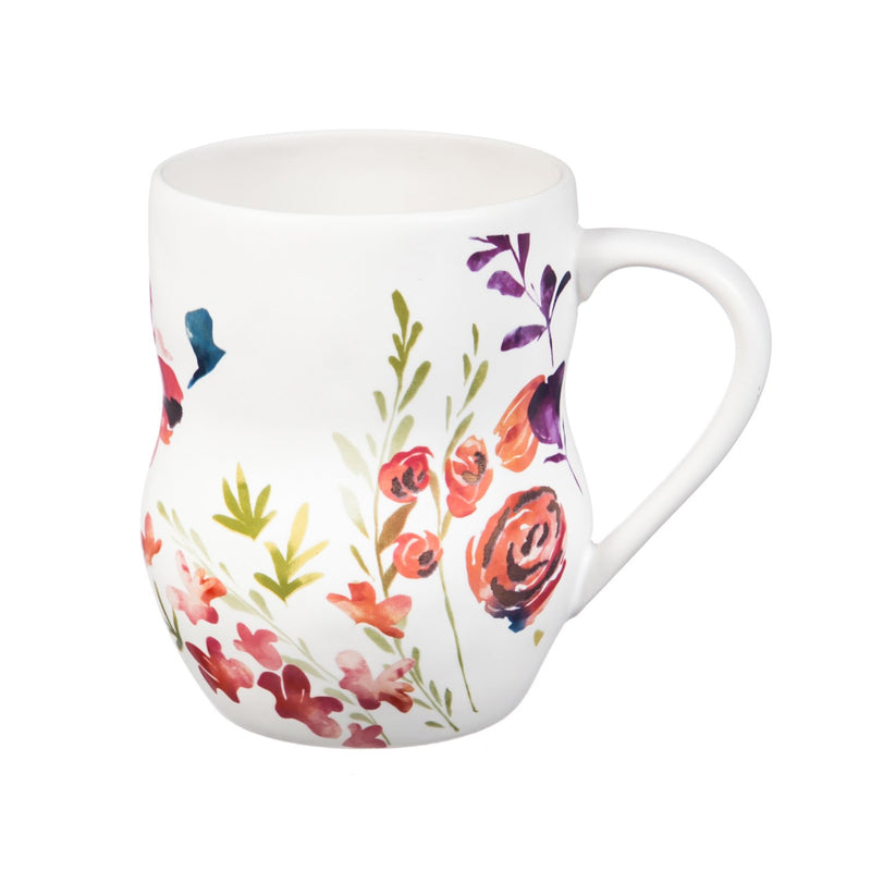 Ceramic Cup, 14 oz., Watercolor Boho,3ash6350