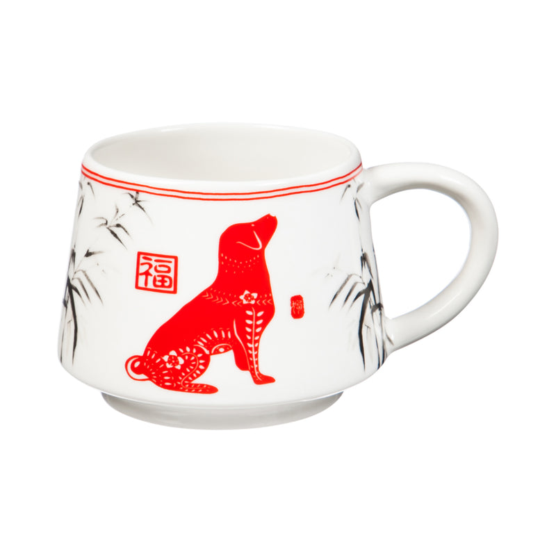 Ceramic Cup, 12 OZ, Year of the Dog,3asu6501b