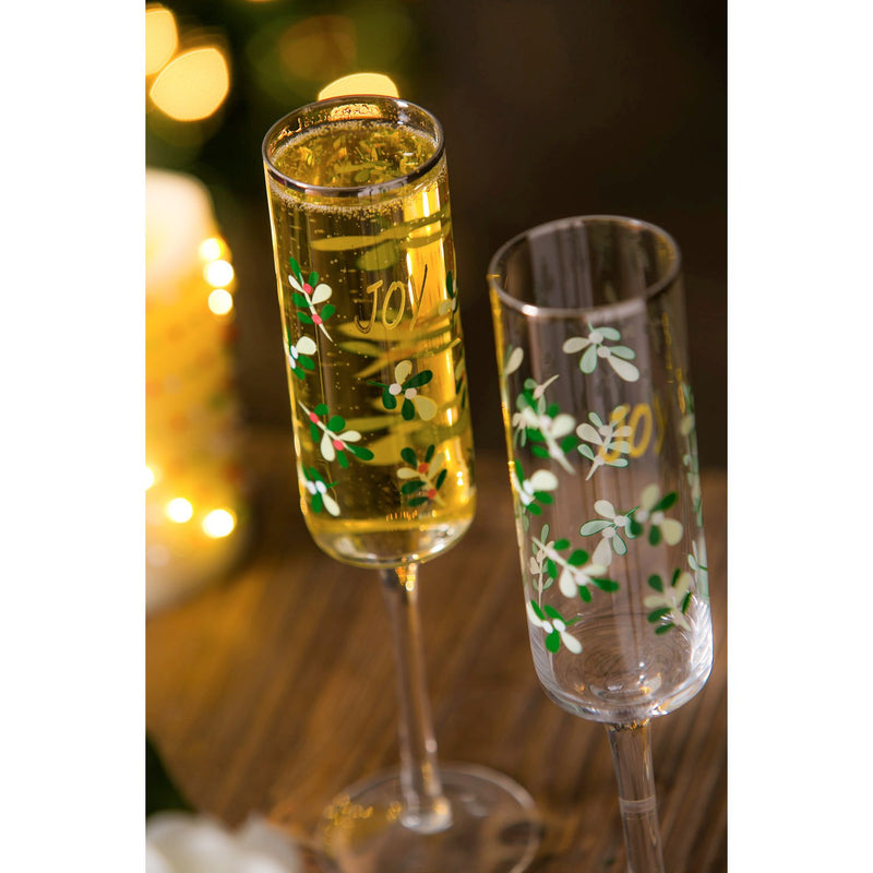 Color Changing Champagne Flute, 7 OZ, Joy, Set of 2,3cfc001