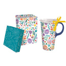 Ceramic Travel Cup with Tritan Lid and Gift Ribbon, 17 oz., Hope & Kindness,3ctc007908