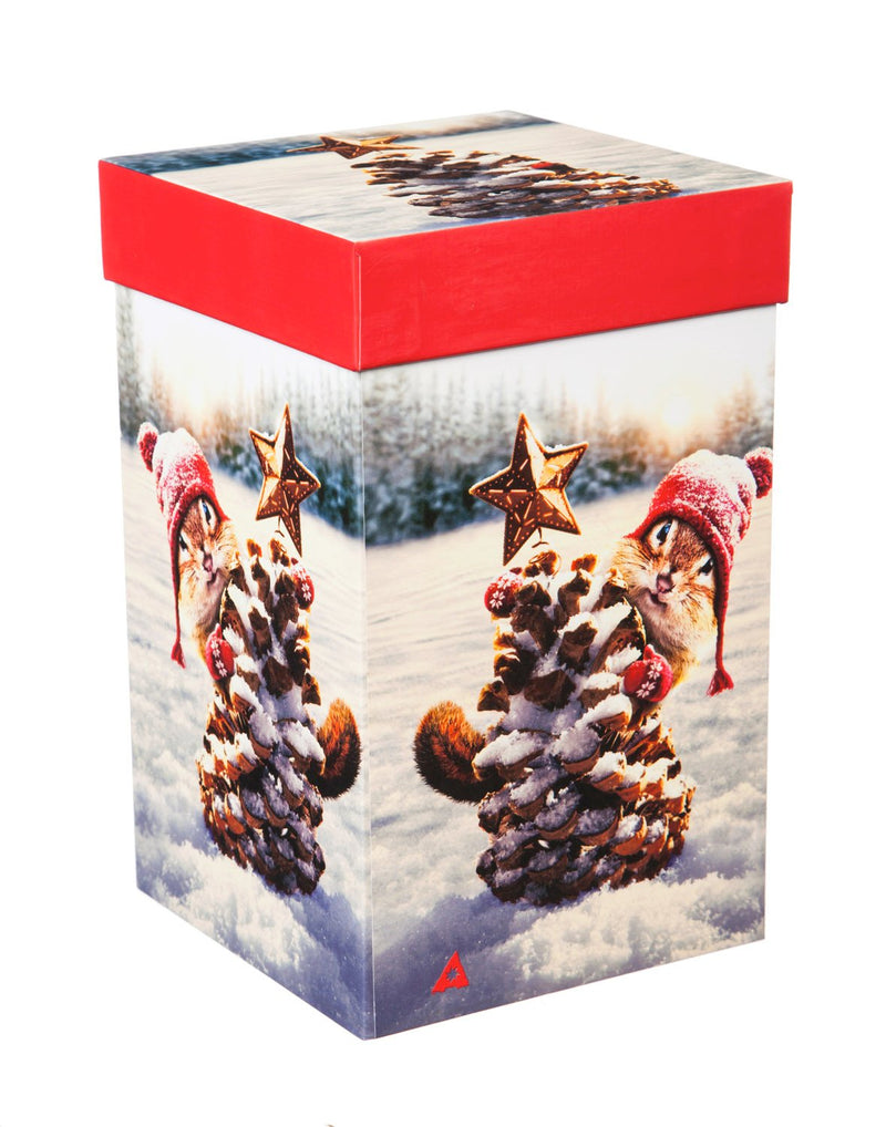 Ceramic Travel Cup, 17 OZ. w/box, Holiday Squirrel,3ctc016608