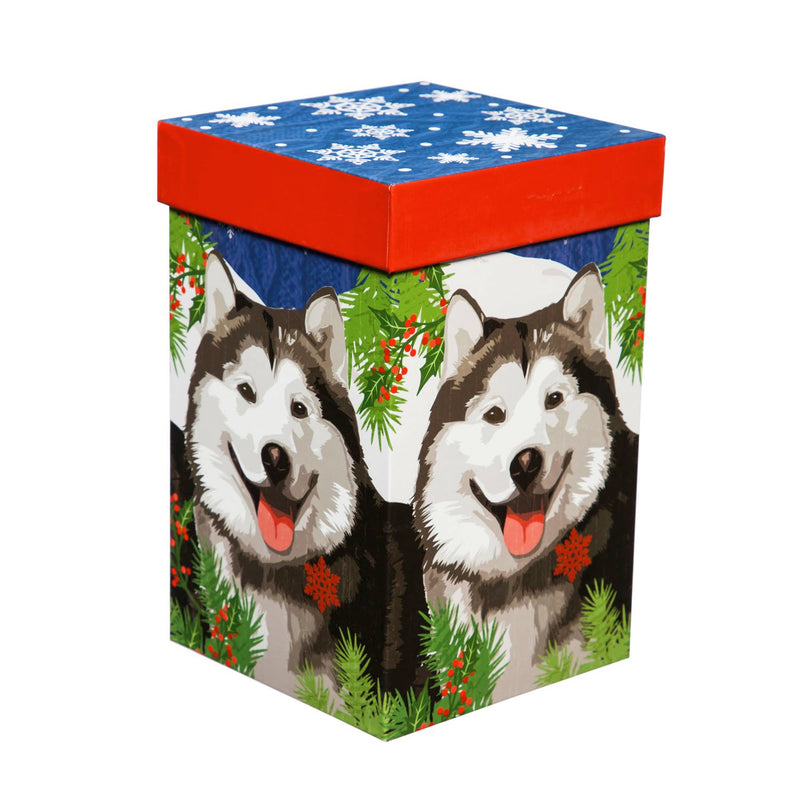 Ceramic Travel Cup, 17 OZ. ,w/box, Winter Wolf,3ctc017785