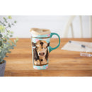 Ceramic Travel Cup w/ metallic accents, 17 OZ, Myrtle,3ctc5433