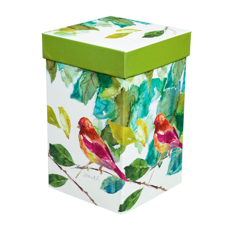 Ceramic Travel Cup, 17 OZ. w/Box, Bird on a Branch,3ctc6331l