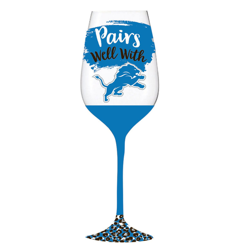 Detroit Lions, 17oz Boxed Stemware,3cwg3810