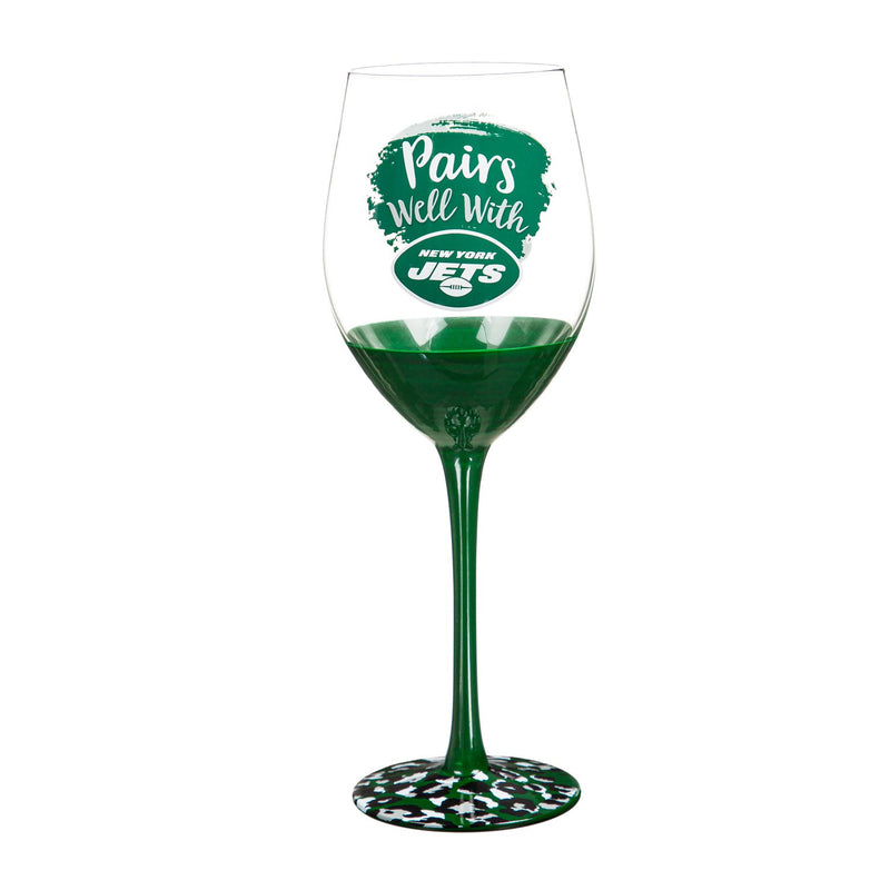 New York Jets, 17oz Boxed Stemware,3cwg3821