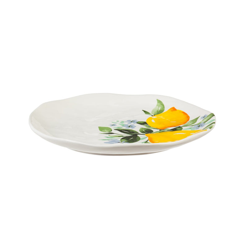 Ceramic 10" DInner Plate, Lemon Drop Collection,3dr7410