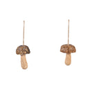 Styrofoam Mushroom Ornament, 2 Asst,3orn020