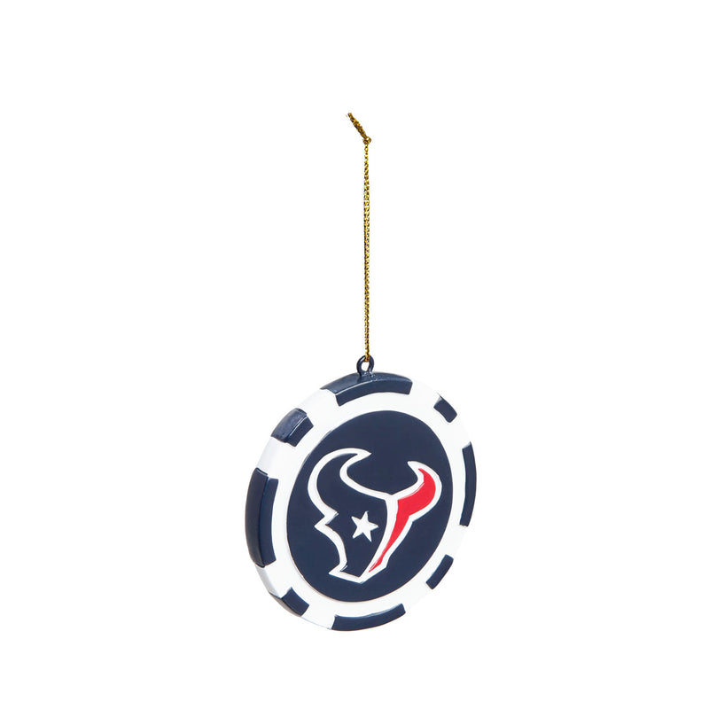 Game Chip Ornament, Houston Texans,3ot3812pc