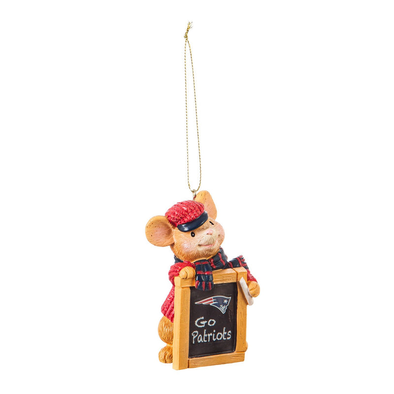 New England Patriots, Holiday Mouse Ornament,3ot3818mou