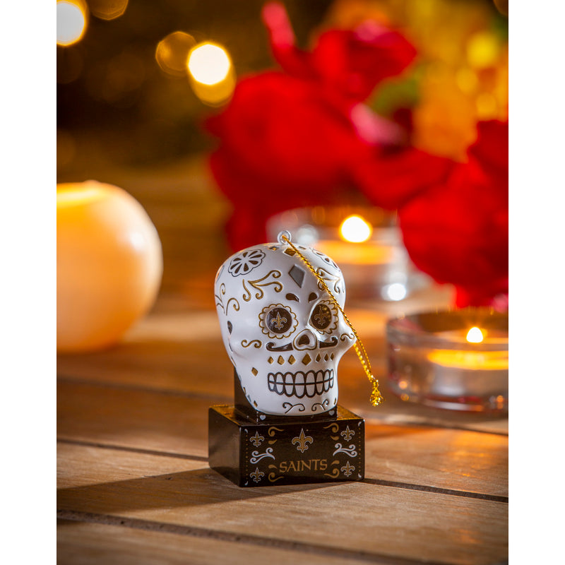 New Orleans Saints, Sugar Skull Orn,3ot3819sk