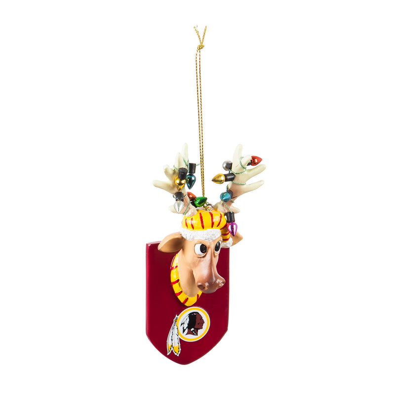 Washington Redskins, Resin Reindeer Orn,3ot3831rro