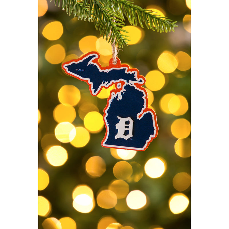 Detroit Tigers, State Ornament,3ot4209state