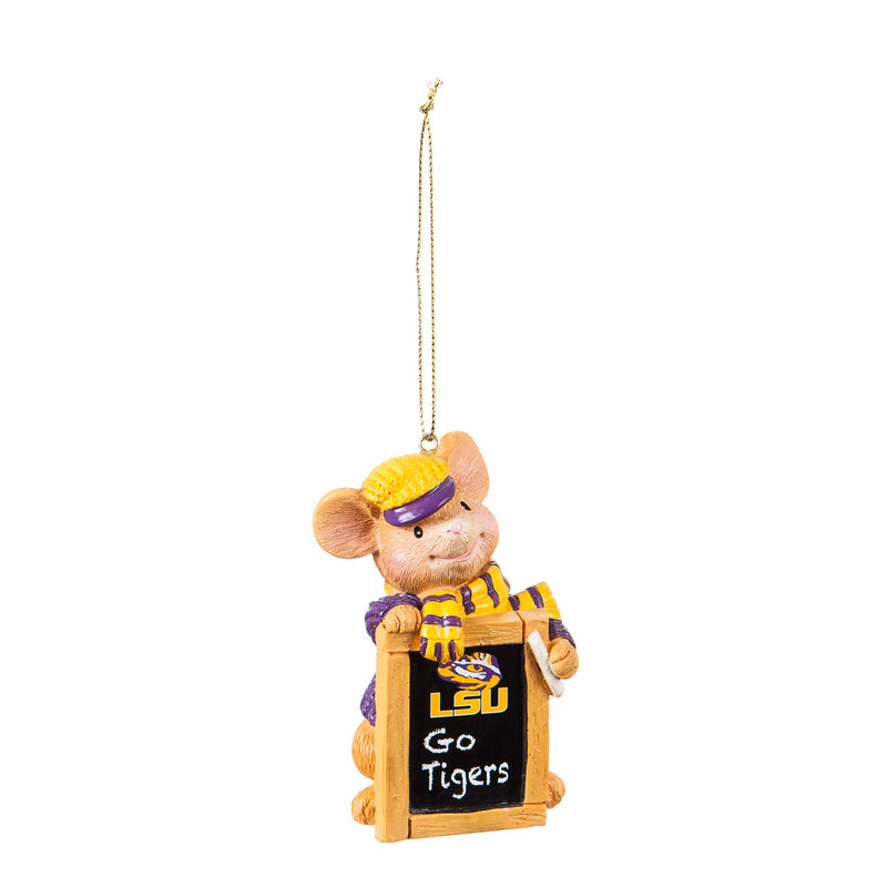 Louisiana State University, Holiday Mouse Ornament,3ot921mou