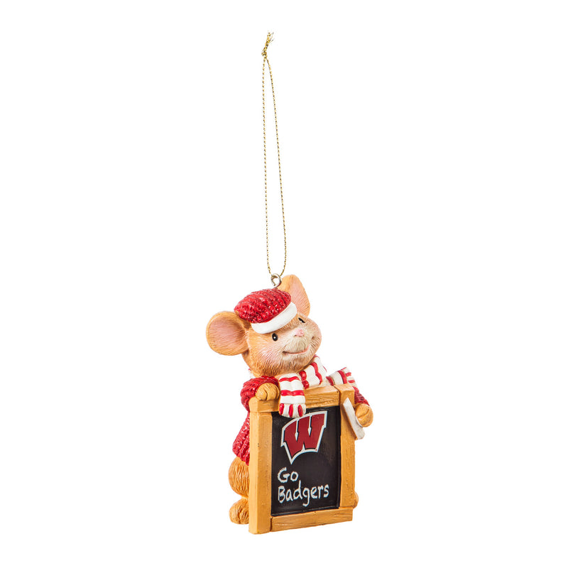 University of Wisconsin-Madison, Holiday Mouse Ornament,3ot984mou