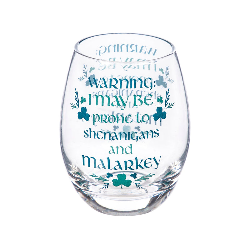 Stemless Wine Glass w/ Box, 17 OZ, Celtic Memories,3sl7481