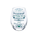 Stemless Wine Glass w/ Box, 17 OZ, Celtic Memories,3sl7481