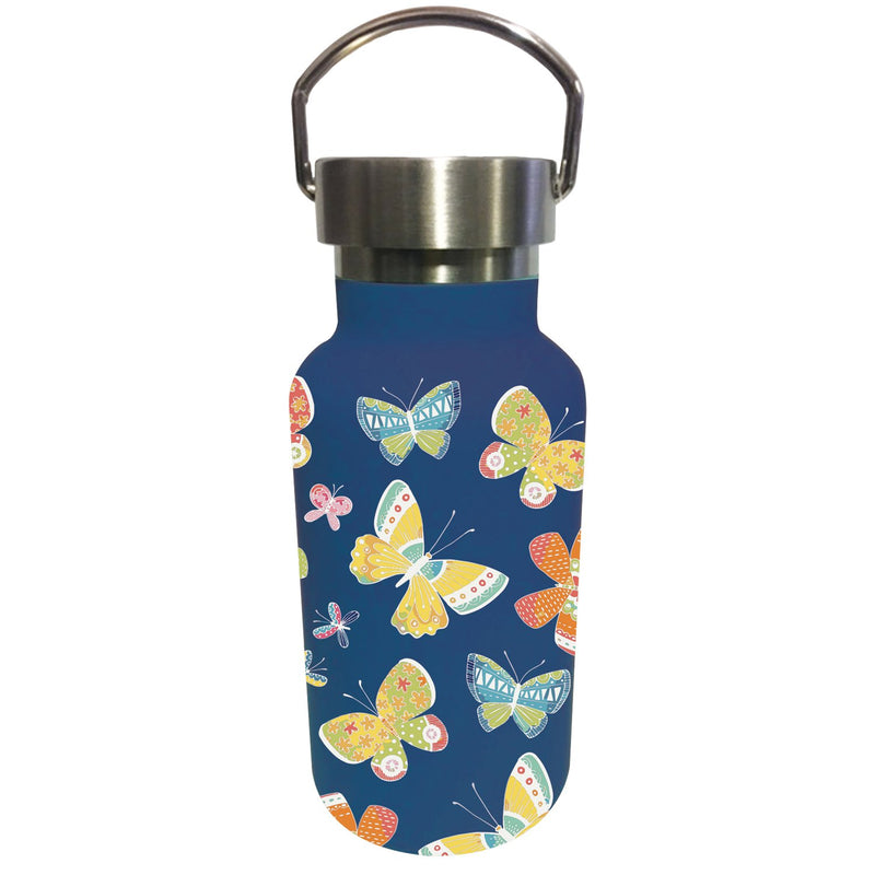 Children Double Wall Stainless Steel Bottle, 11 OZ, Butterflies,3sscb7396