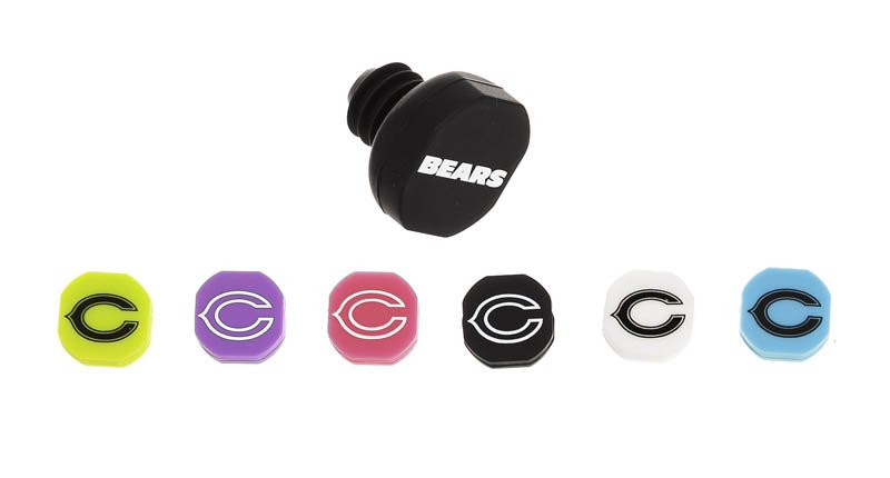 Silicone Marker and Stopper Set, Chicago Bears,3wms3805