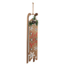 Wooden LED Sled Wall Decor, 2 Asst,3wpl013