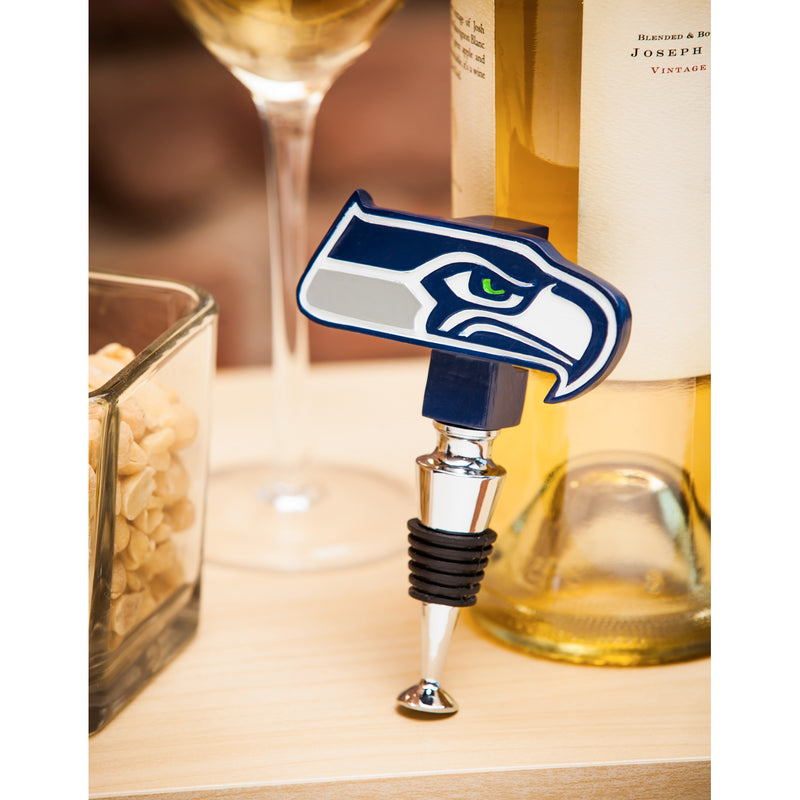 Seattle Seahawks, Logo Bottle Stopper,3ws3827logo