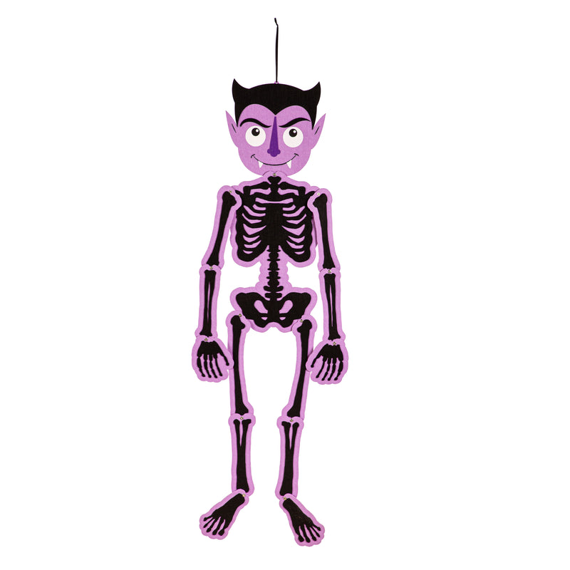 Posable Boo Buddy Halloween Skeleton Hanging Décor,401259b