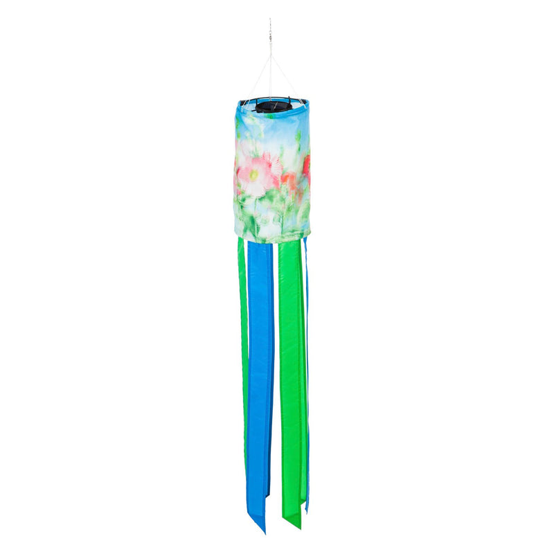 Cheerful Floral Solar Motion Windsock,40sl1105