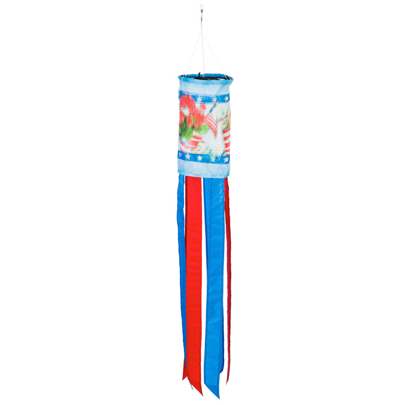 Celebrate America Solar Motion Windsock,40sl1108