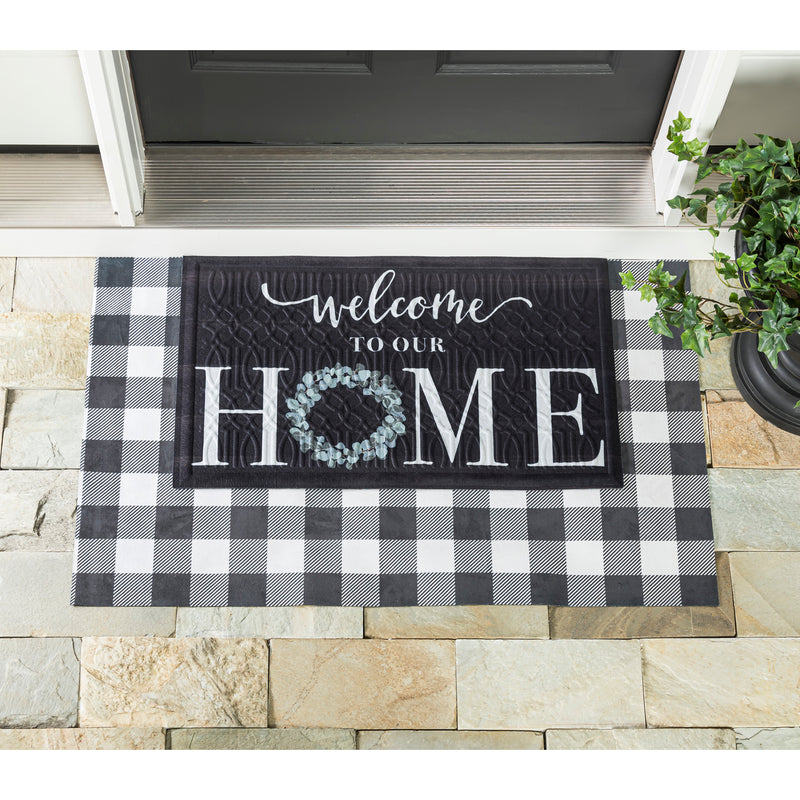 Eucalyptus Welcome Embossed Mat,41em2648