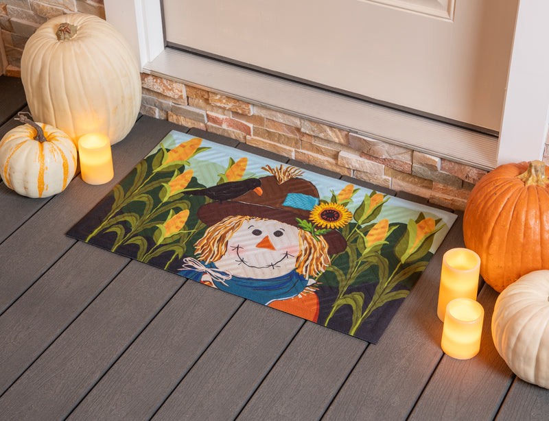 Scarecrow and Friend Embossed Mat,41em2781