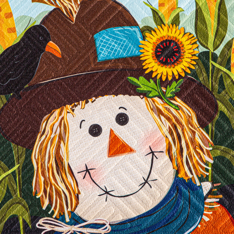 Scarecrow and Friend Embossed Mat,41em2781