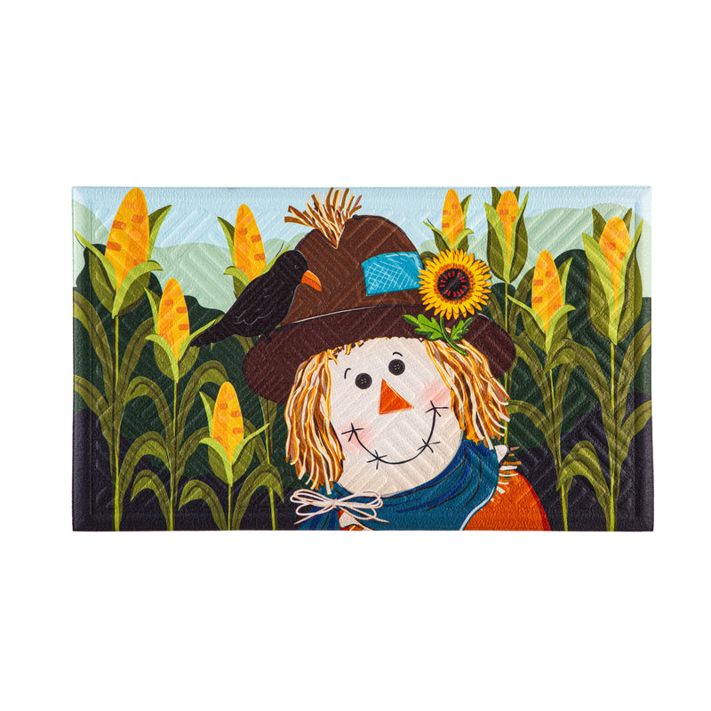 Scarecrow and Friend Embossed Mat,41em2781