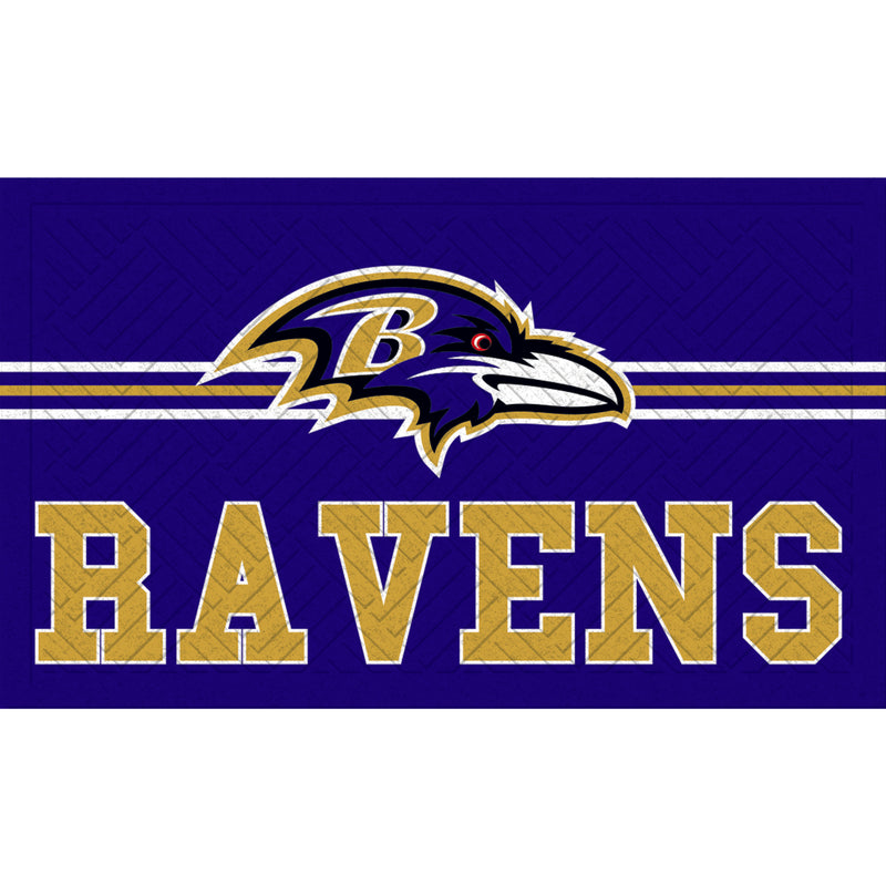 Embossed Mat, Cross Hatch, Baltimore Ravens,41em3802ch