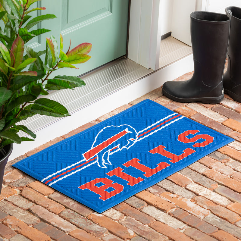 Embossed Mat, Cross Hatch, Buffalo Bills,41em3803ch