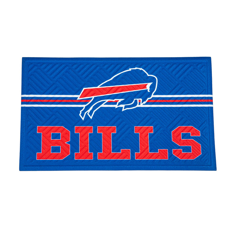 Embossed Mat, Cross Hatch, Buffalo Bills,41em3803ch