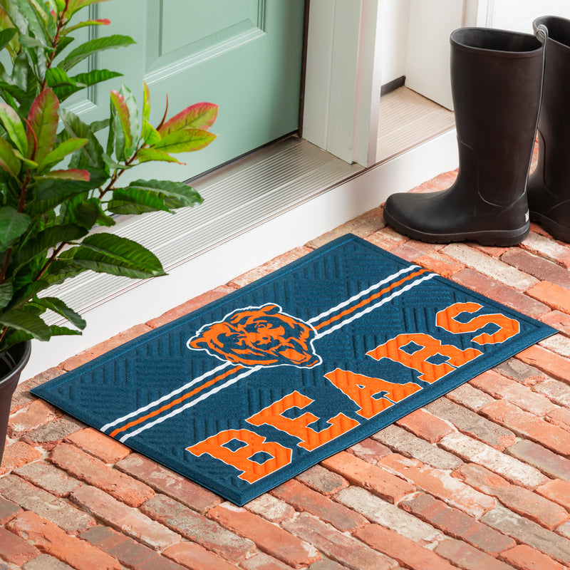 Embossed Mat, Cross Hatch, Chicago Bears,41em3805ch