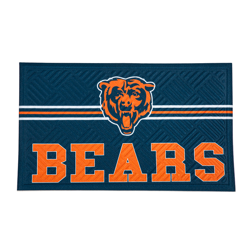 Embossed Mat, Cross Hatch, Chicago Bears,41em3805ch