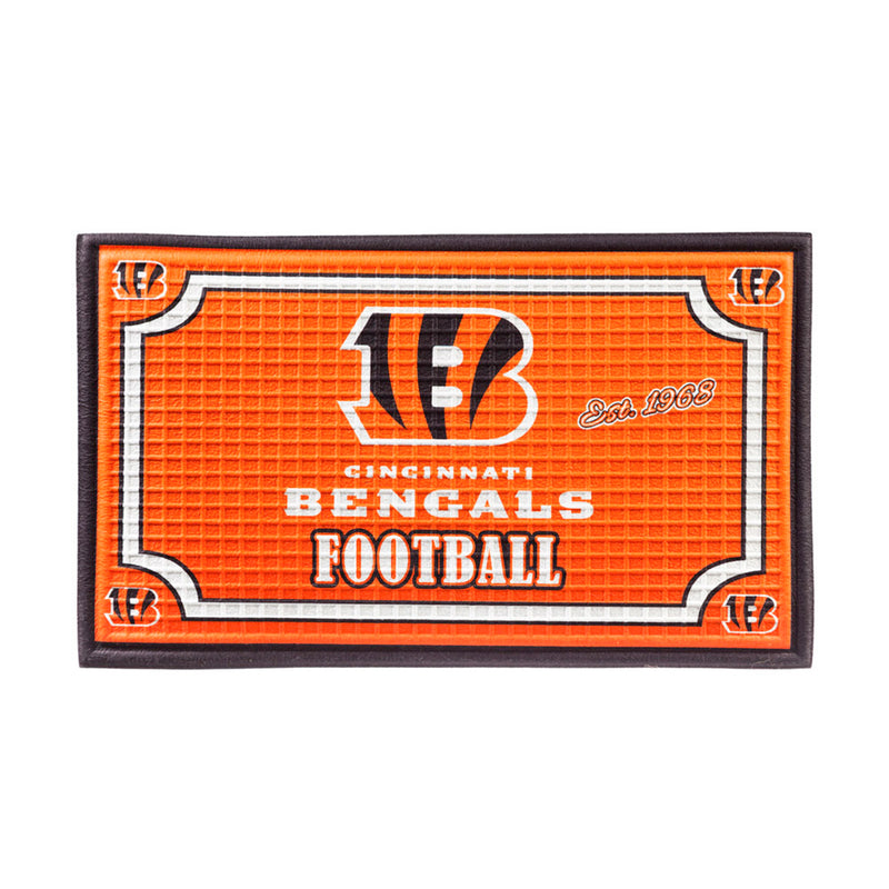 Embossed Door Mat, Cincinnati Bengals,41em3806