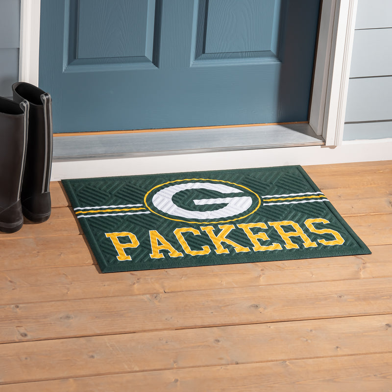 Embossed Mat, Cross Hatch, Green Bay Packers,41em3811ch