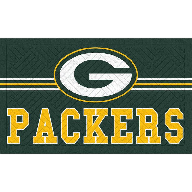 Embossed Mat, Cross Hatch, Green Bay Packers,41em3811ch