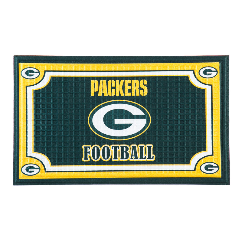 Embossed Door Mat-Green Bay Packers,41em3811