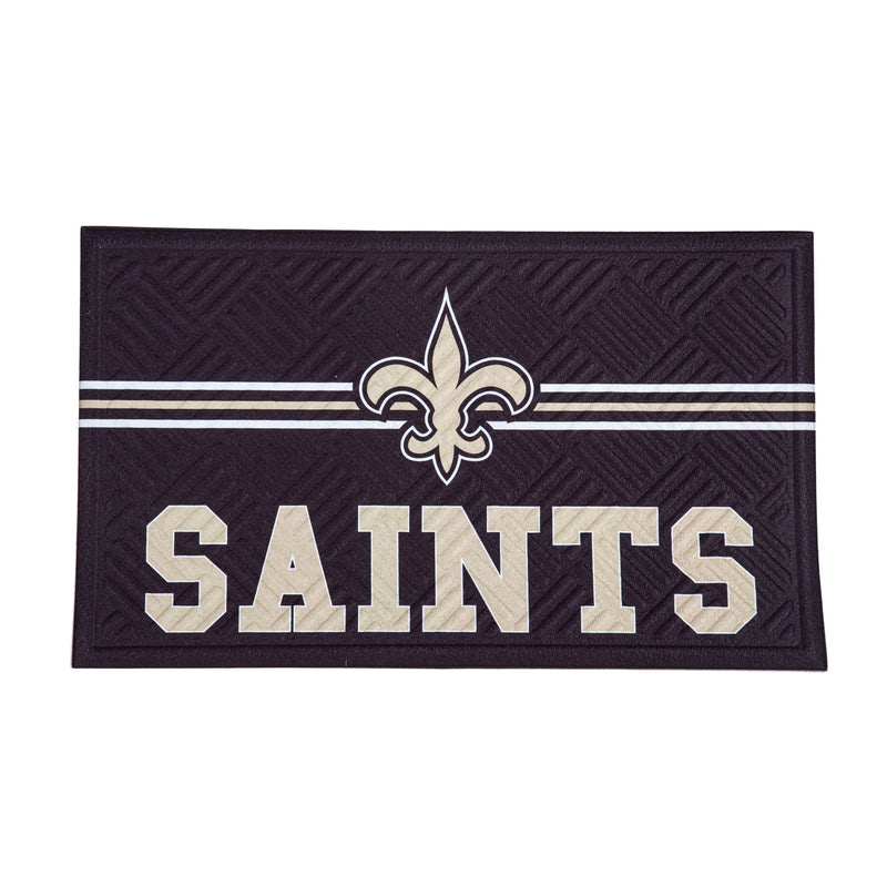 Embossed Mat, Cross Hatch, New Orleans Saints,41em3819ch