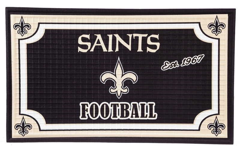 Embossed Door Mat-New Orleans Saints,41em3819