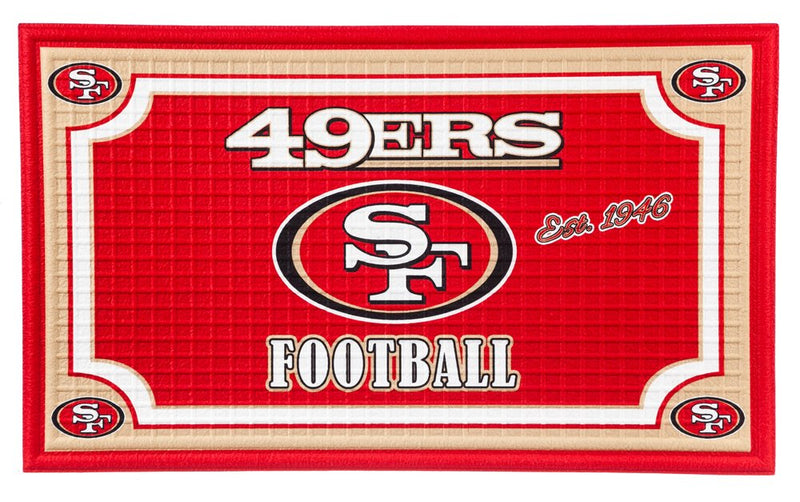 Embossed Door Mat-San Francisco 49ers,41em3826