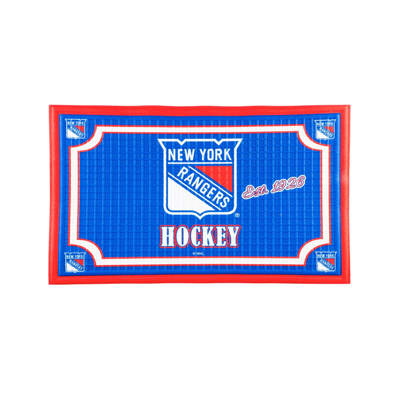 Embossed Door Mat, New York Rangers,41em4368