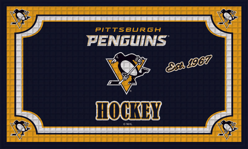 Embossed Door Mat-Pittsburgh Penguins,41em4372