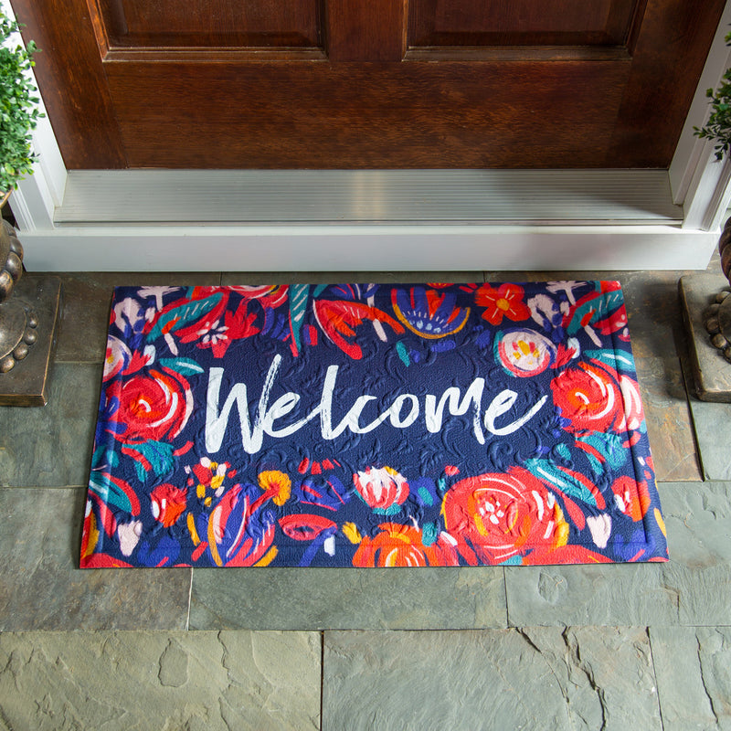 Embossed Floor Mat, American Heart Assoc. Welcome,41em6750