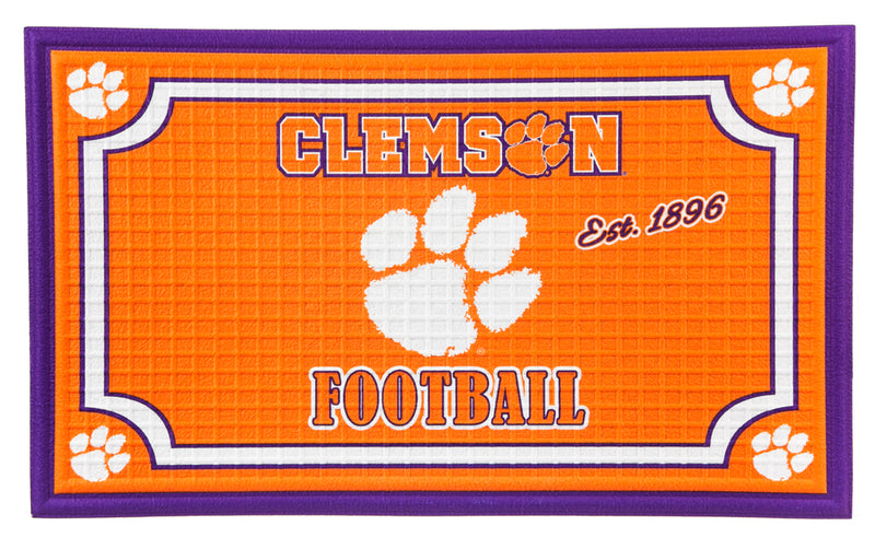 Embossed Door Mat-Clemson,41em912