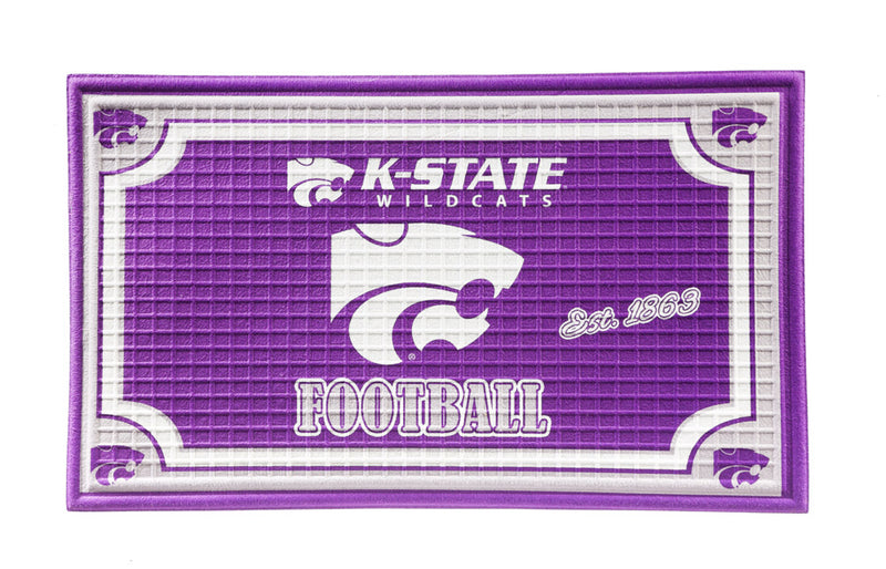 Embossed Door Mat, Kansas State University,41em943